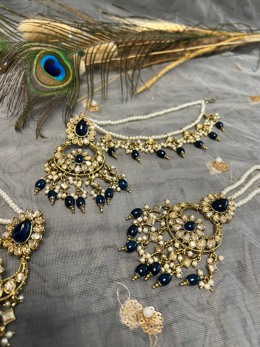 PY345 Earring and Maang Tikka set