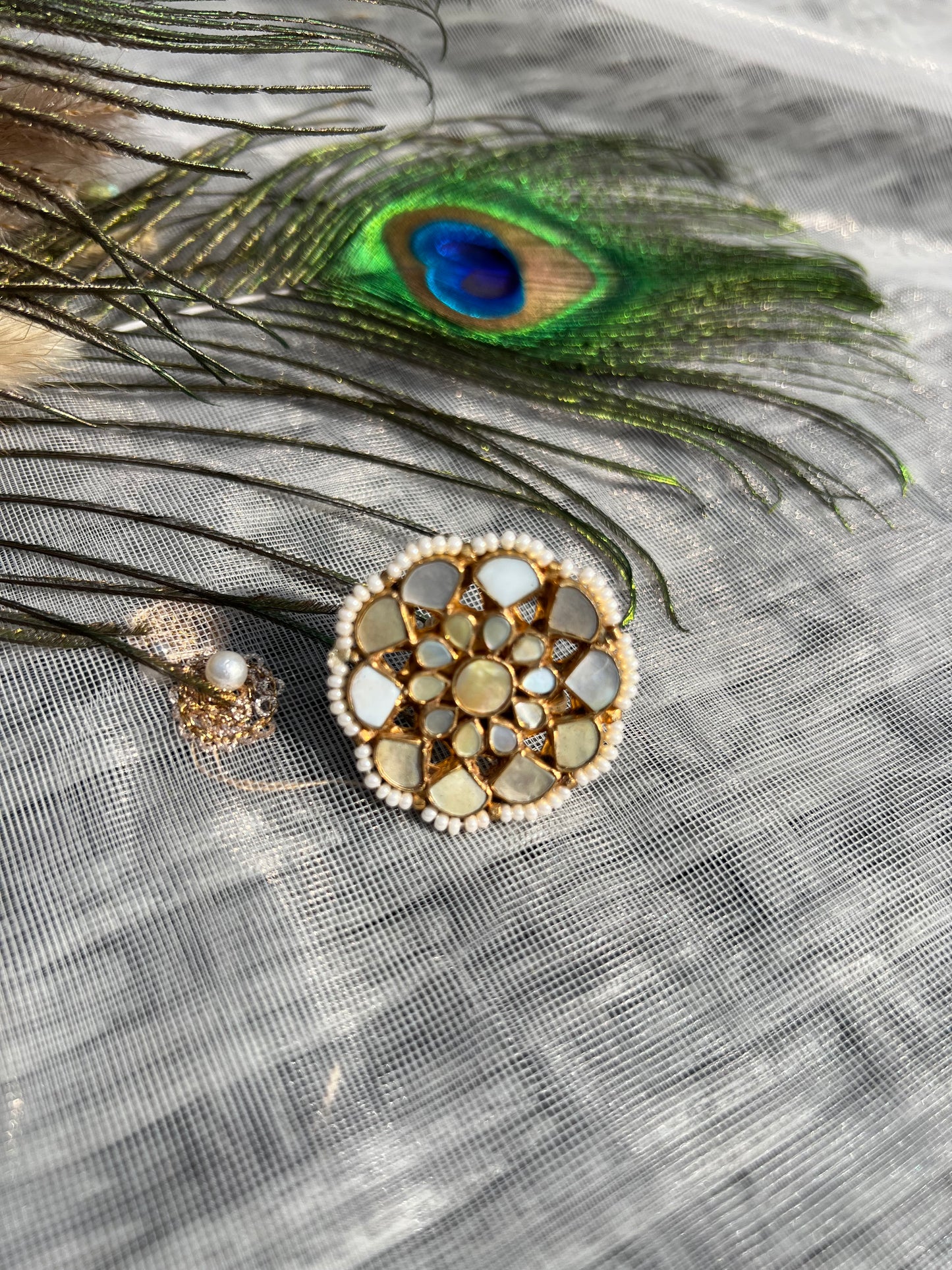 BA63A Mother of Pearl Ring