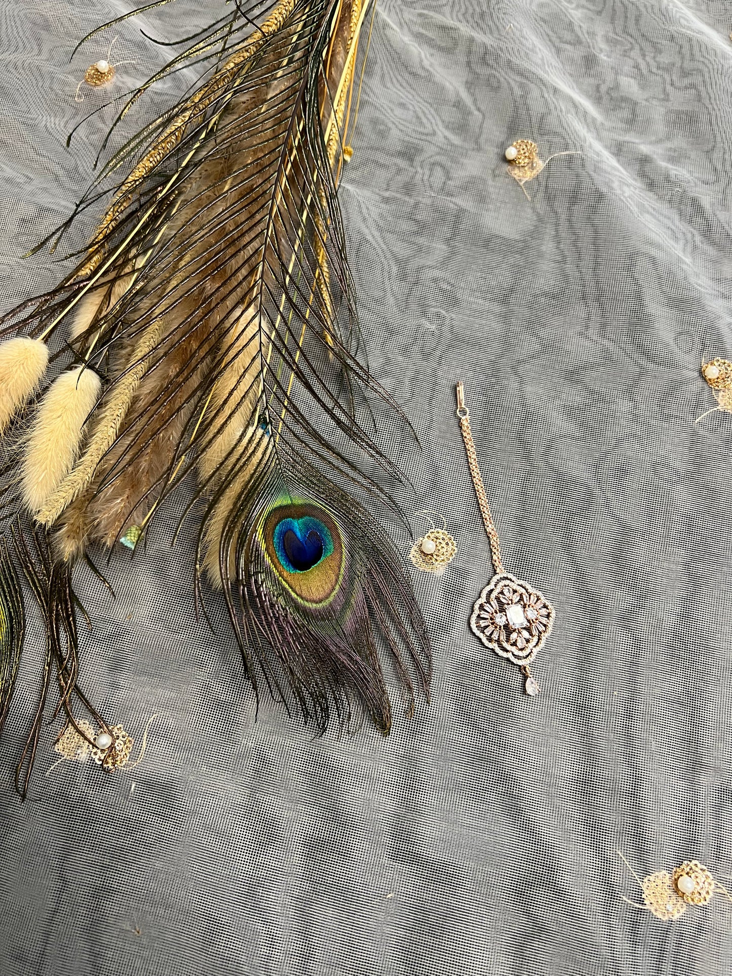 PY253 American Diamond Maang Tikka