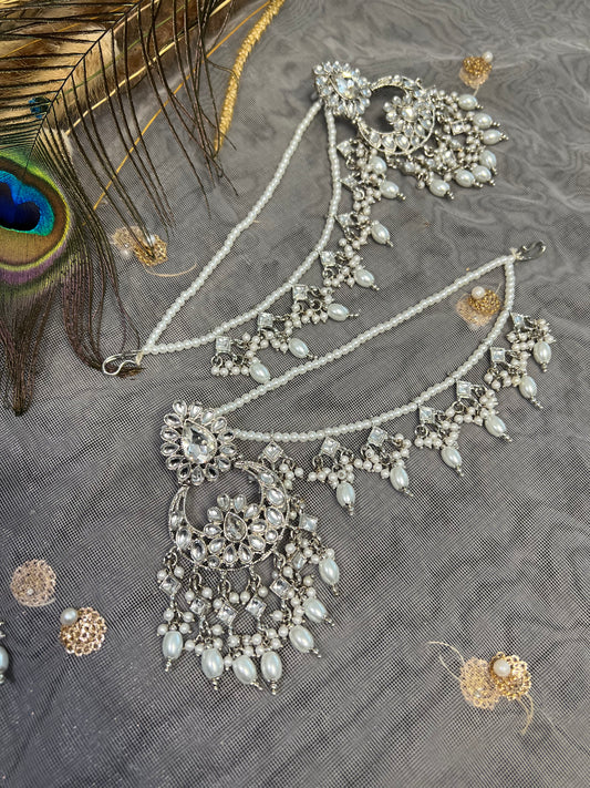 PY347 Earring and Maang Tikka set