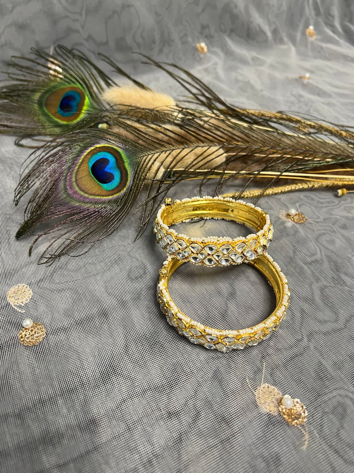 BA116 Pachi Kundan Bangles - 2.6
