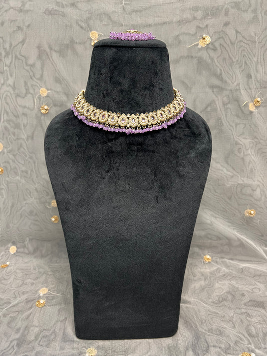 PY222 Polki Necklace Set