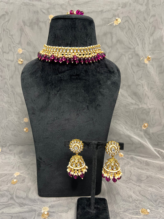 PY197 Kundan Necklace Set