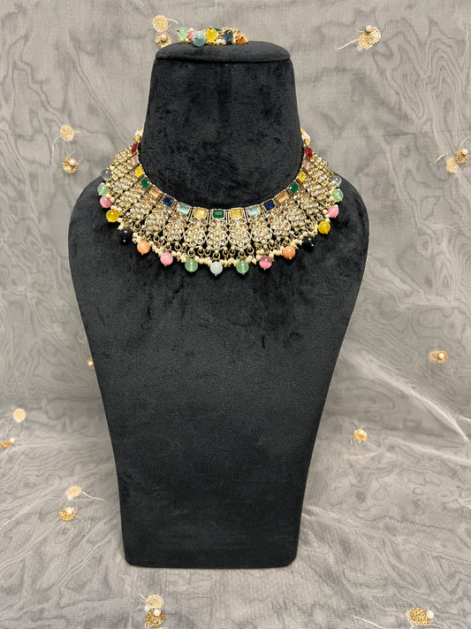 PY223 Polki Necklace Set