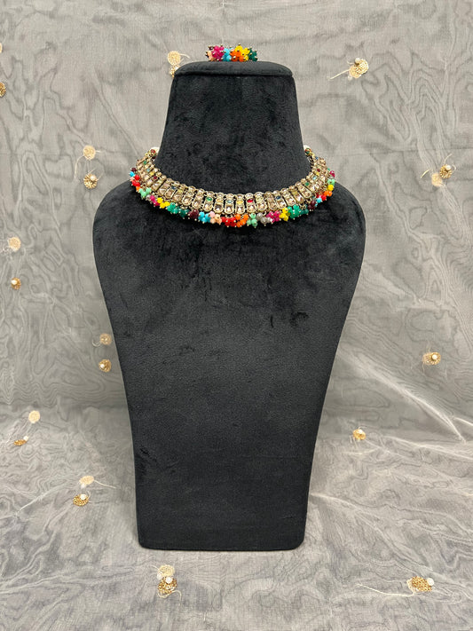 PY228 Polki Necklace Set