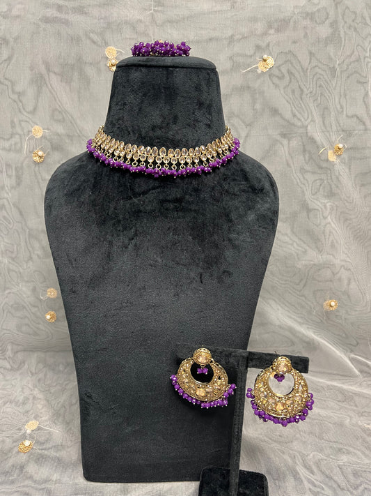 PY206 Polki Necklace Set