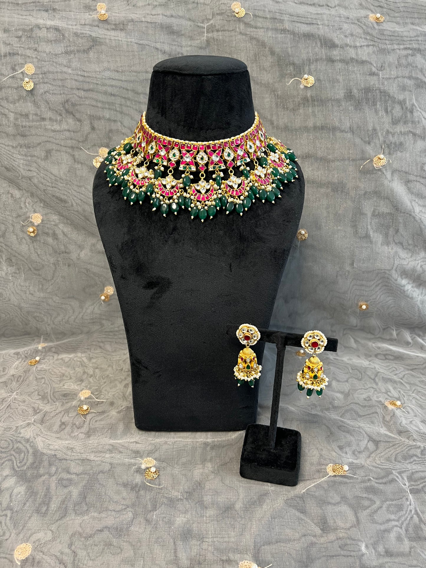 BA115 Pachi Kundan Necklace set