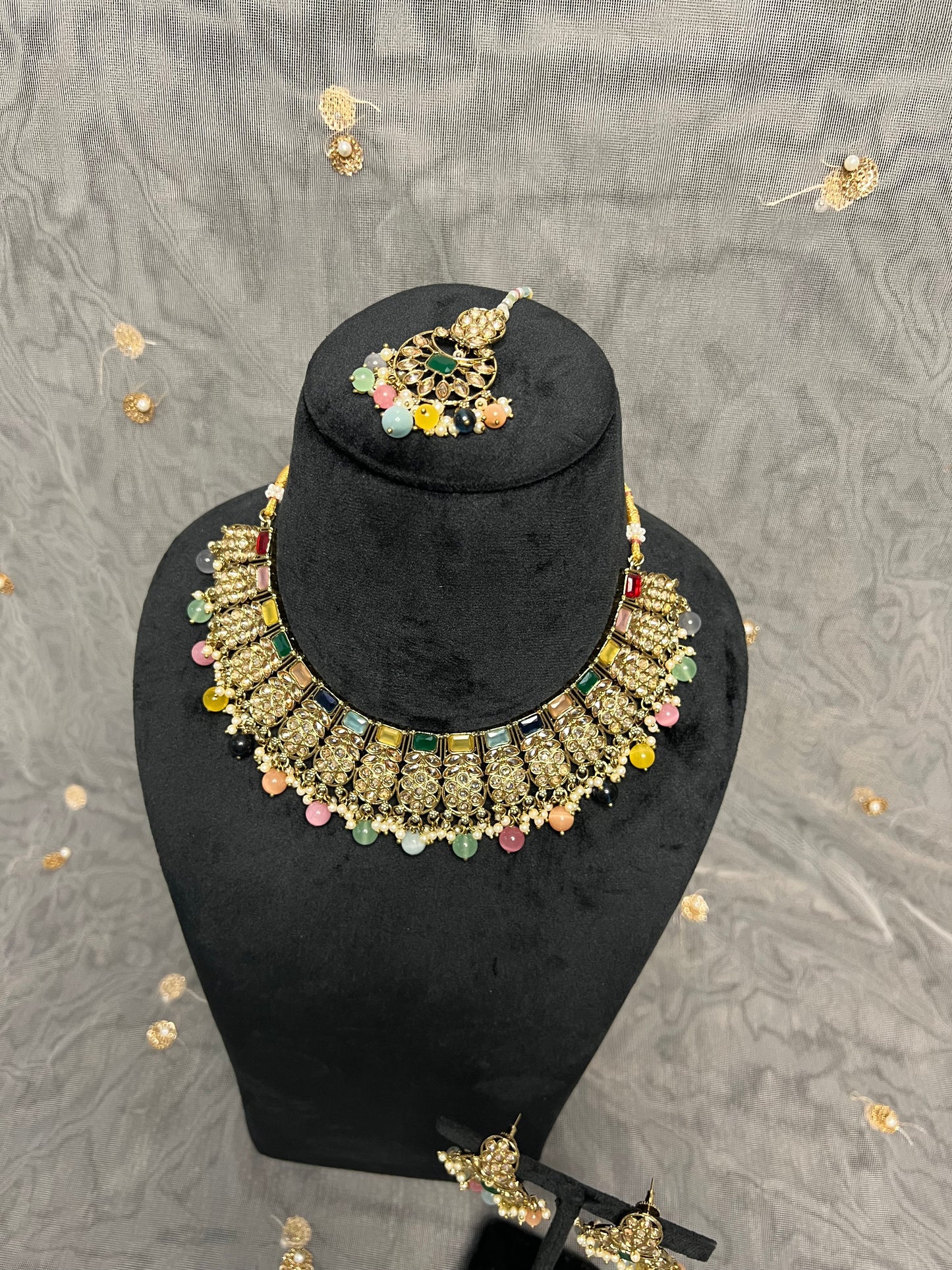 PY223 Polki Necklace Set