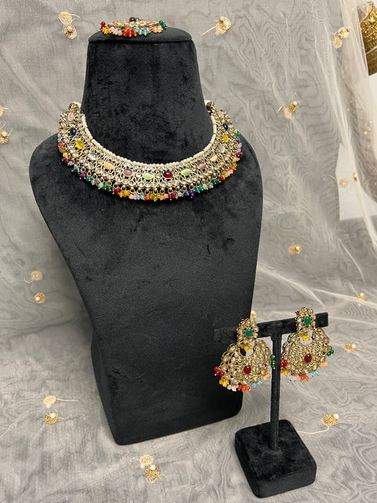 PY225 Polki Necklace Set