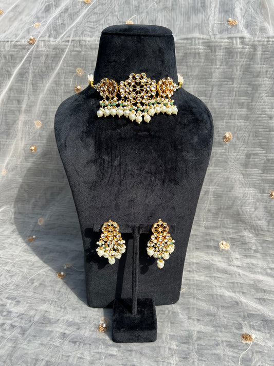 BA76 Pachi Kundan Necklace set