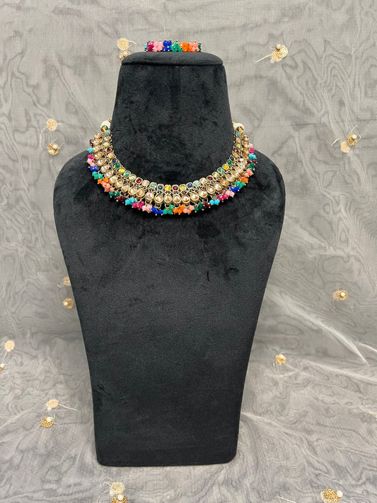 PY224 Polki Necklace Set