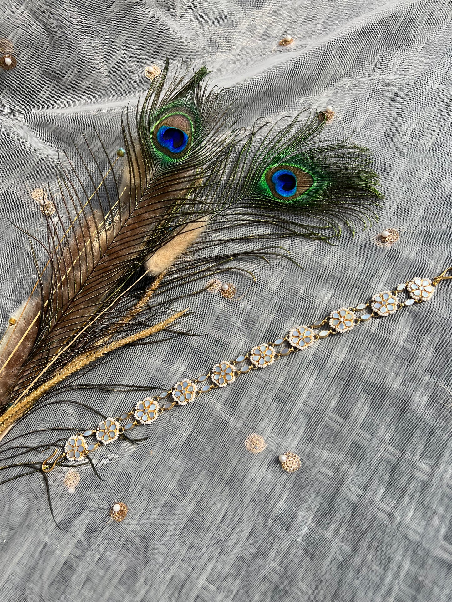 BA83 Mother of Pearl Sheeshpatti