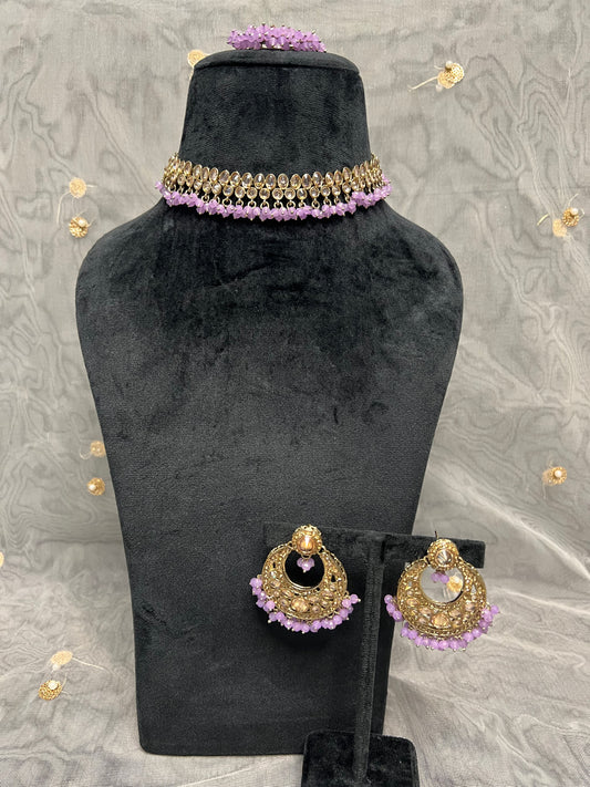PY205 Polki Necklace Set