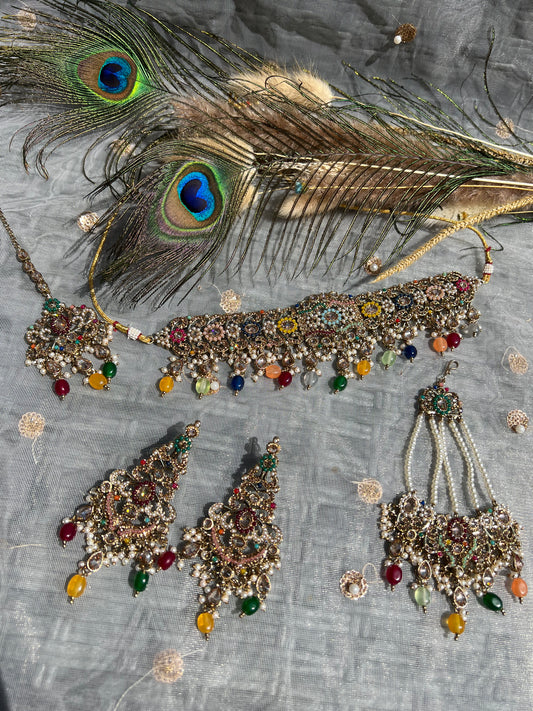 PY183 Polki Necklace Set