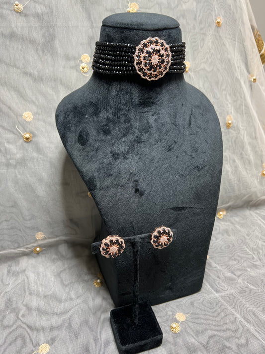 SKUS58 American Diamond Necklace set