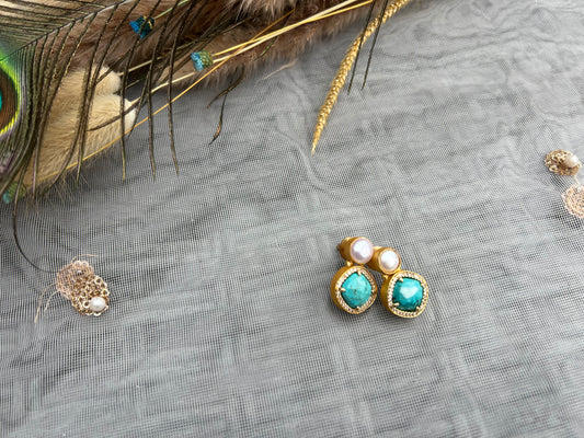 AW29 Gem Stone Earrings