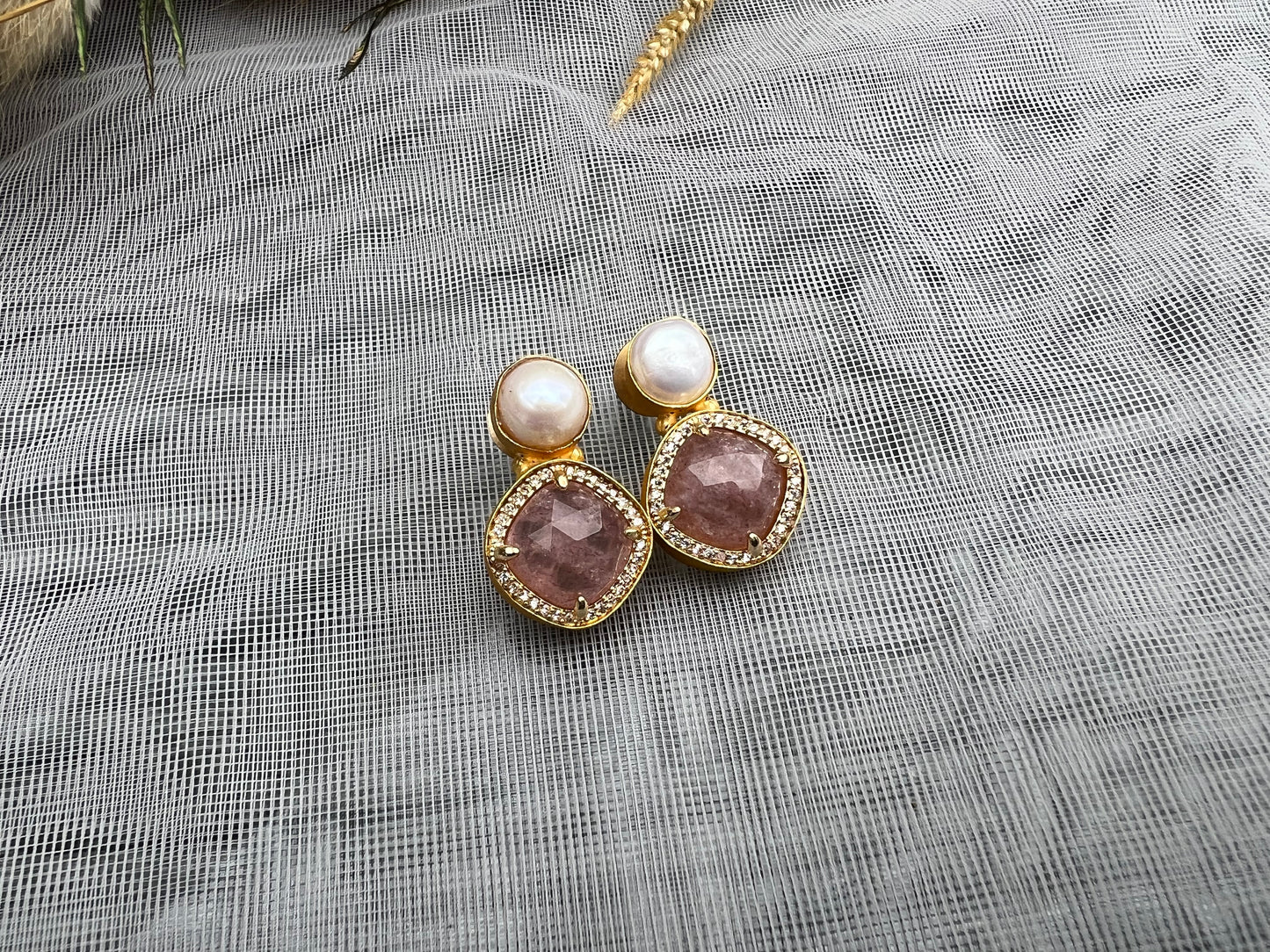 AW28 Gem Stone Earrings