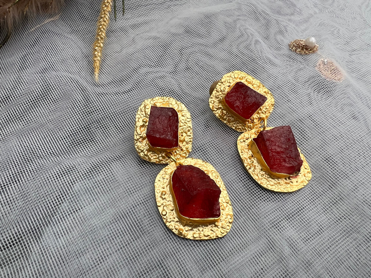 AW23 Gem Stone Earrings