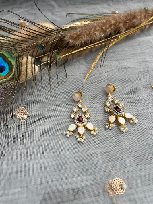 AW13 Gem Stone Earrings