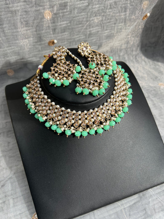 PY118 Polki Necklace set