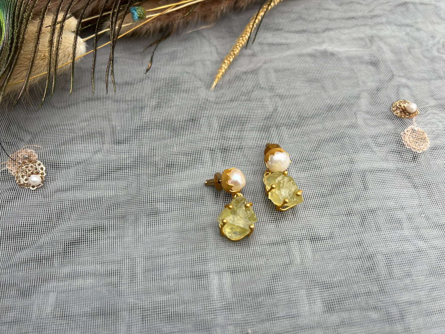 AW18 Gem Stone Earrings
