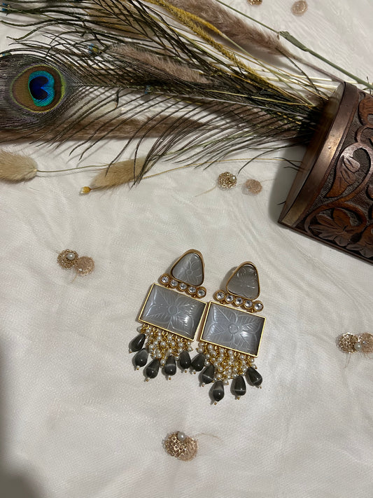 SKU62 Onyx Stone Earrings