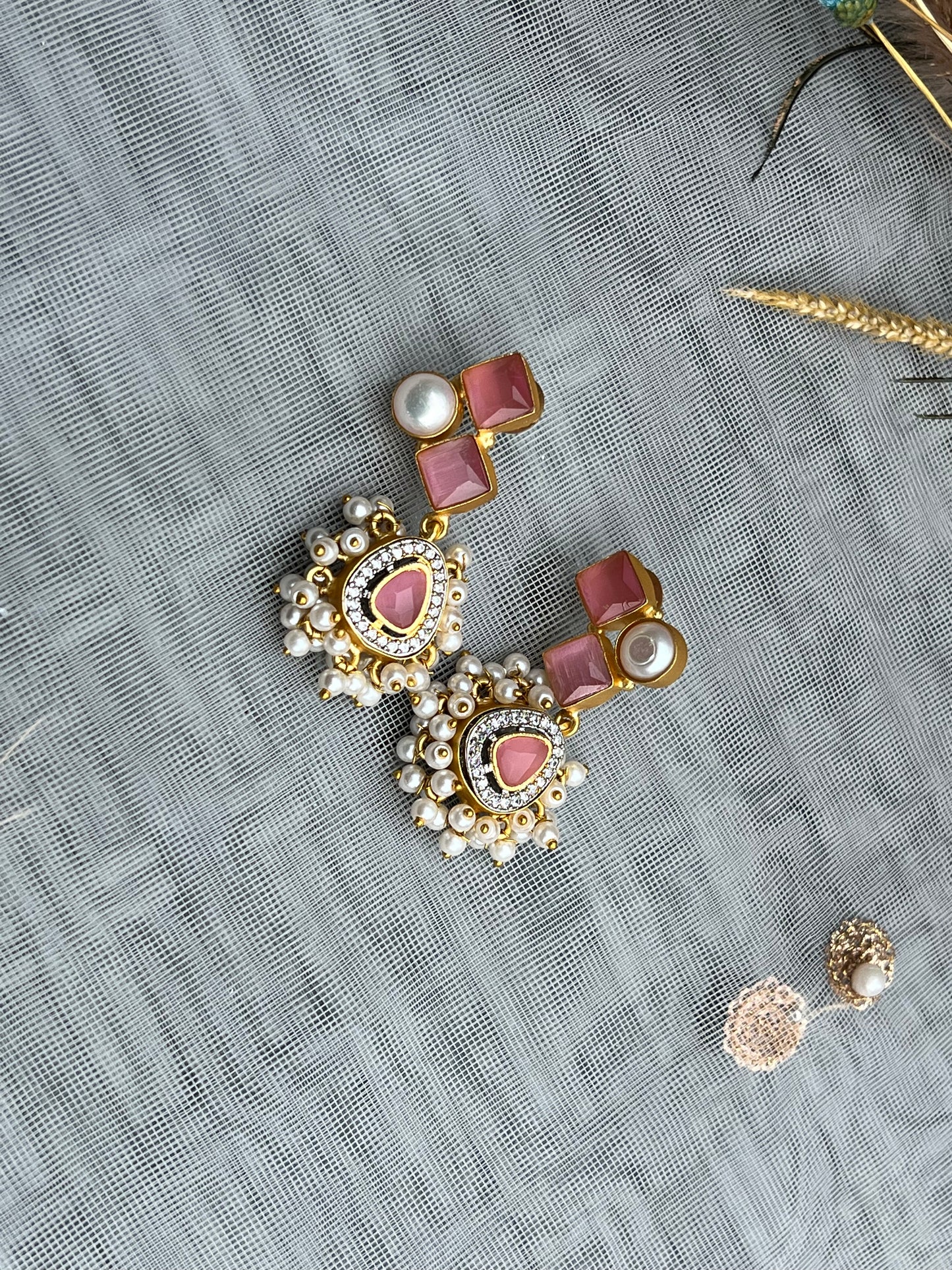 AW1 Gem Stone Earrings