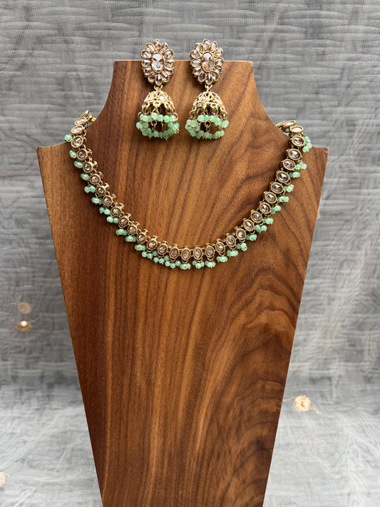 PY123 Polki Necklace set