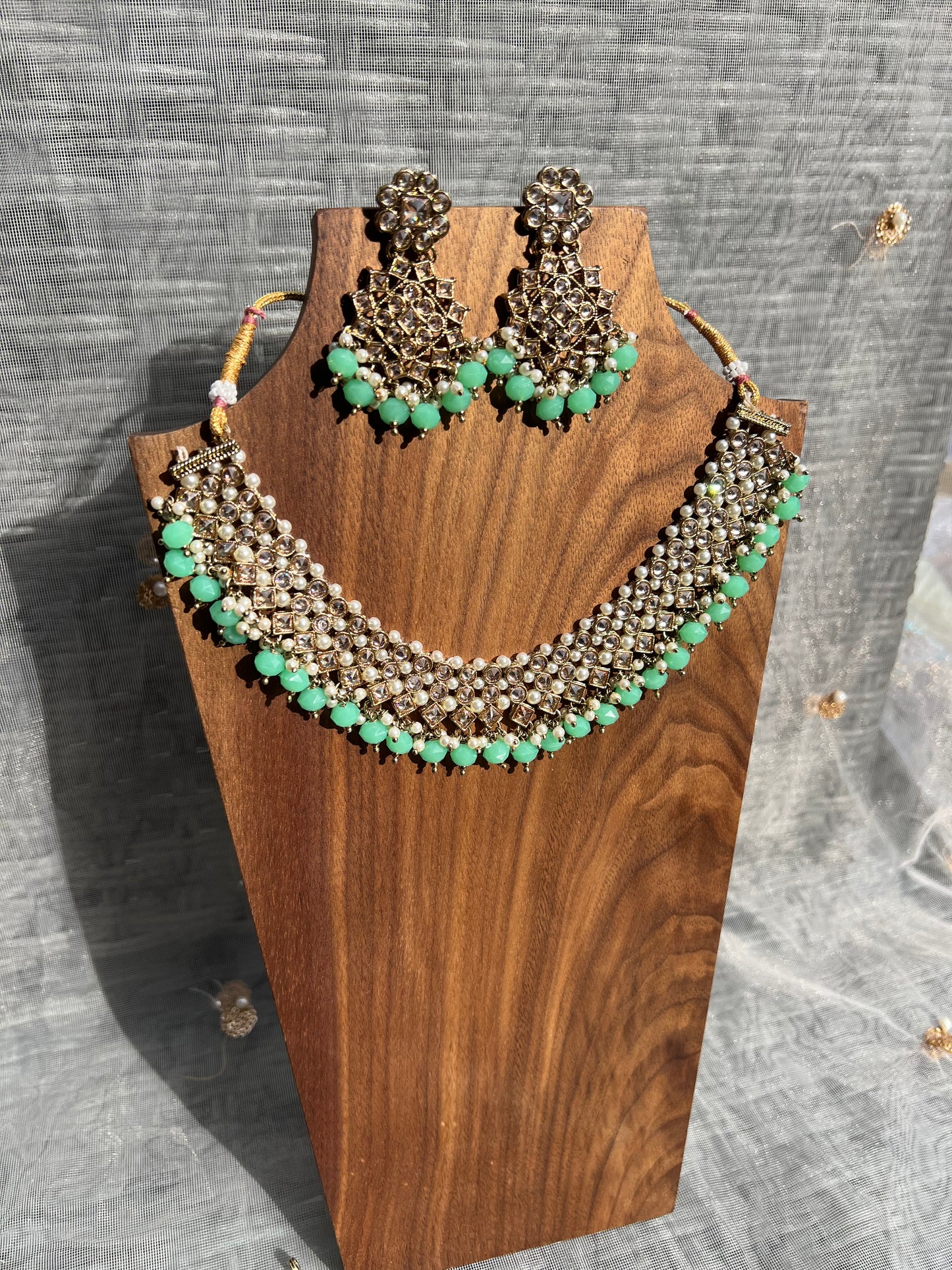 PY118 Polki Necklace set