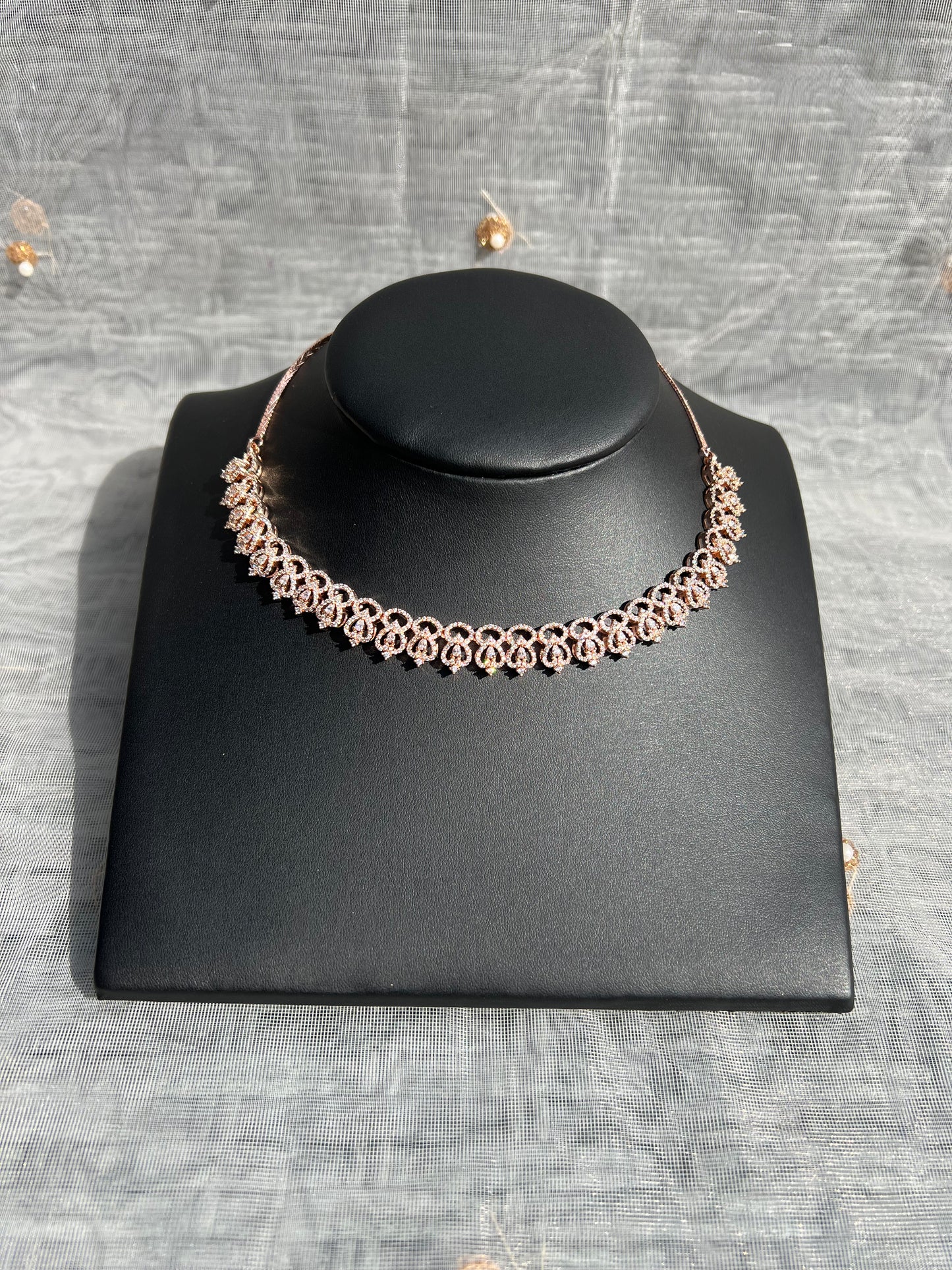 PY167 American Diamond Necklace set