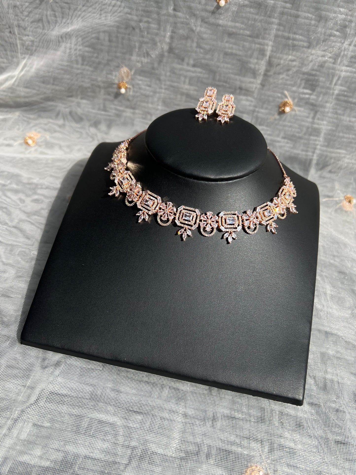PY161 American Diamond Necklace set