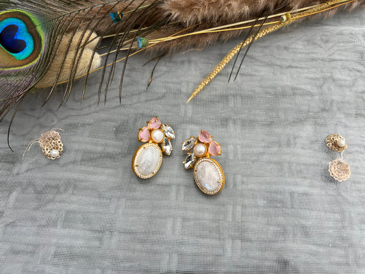 AW14 Gem Stone Earrings