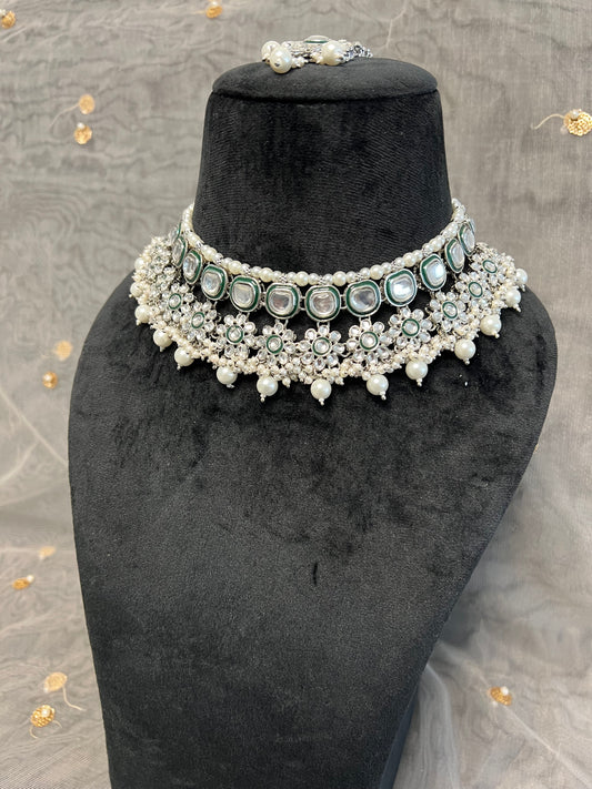 PY341 Polki Necklace Set