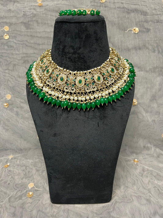 PY355 Polki Necklace Set