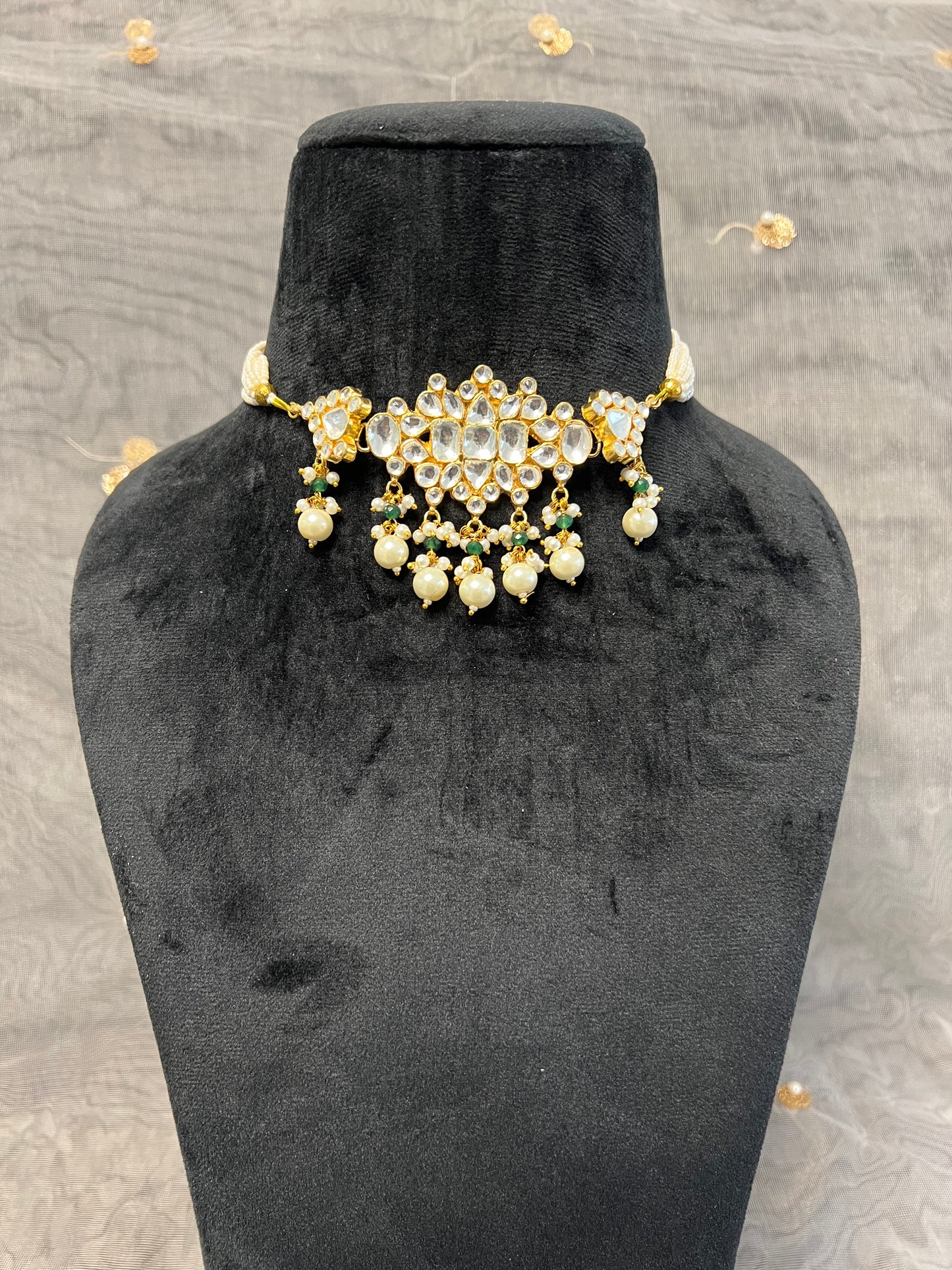 BA102 Pachi Kundan Necklace Set
