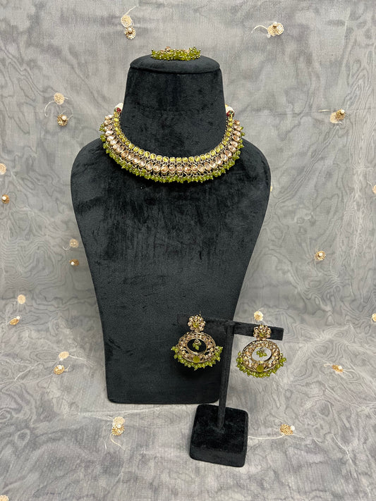 PY294 Polki Necklace Set