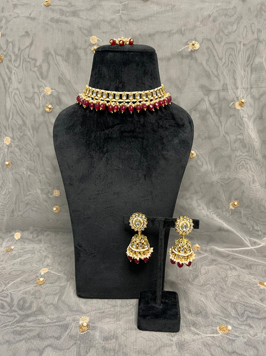 PY196 Kundan Necklace Set