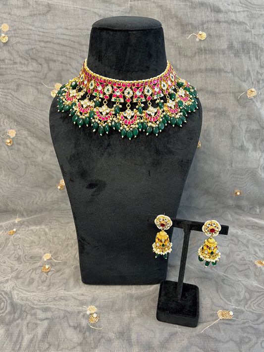 BA115 Pachi Kundan Necklace set