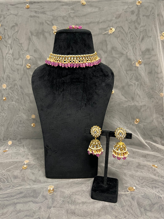 PY198 Kundan Necklace Set