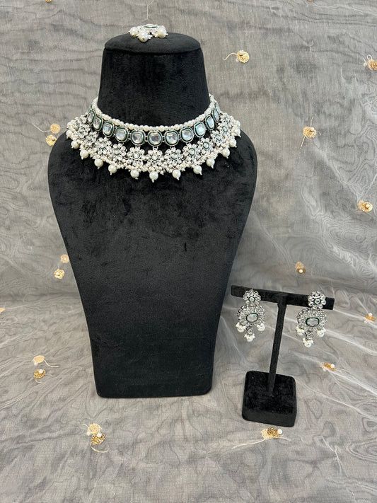 PY341 Polki Necklace Set