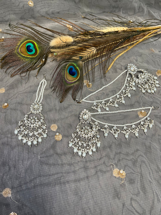 PY347 Earring and Maang Tikka set