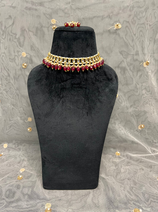 PY196 Kundan Necklace Set
