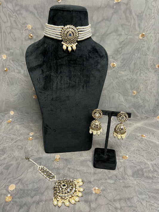 PY296 Mirror Necklace set