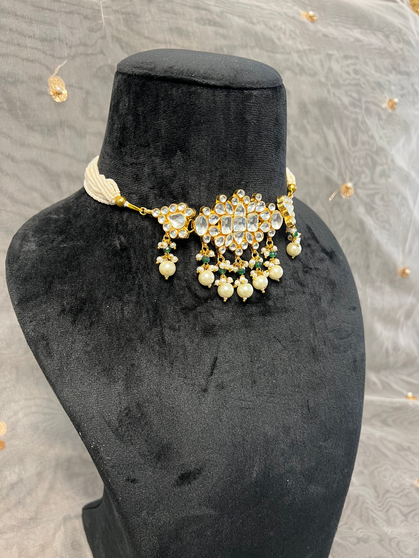 BA102 Pachi Kundan Necklace Set