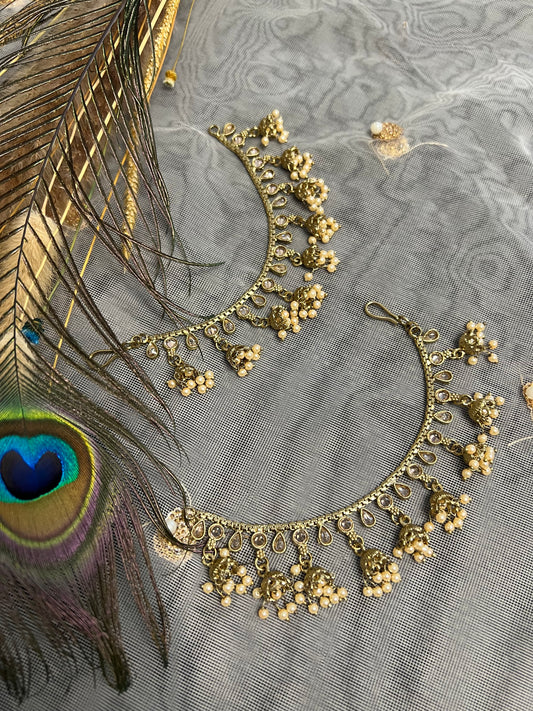 PY289 Polki Sahare - Earring Chains