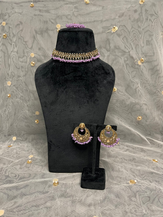 PY205 Polki Necklace Set