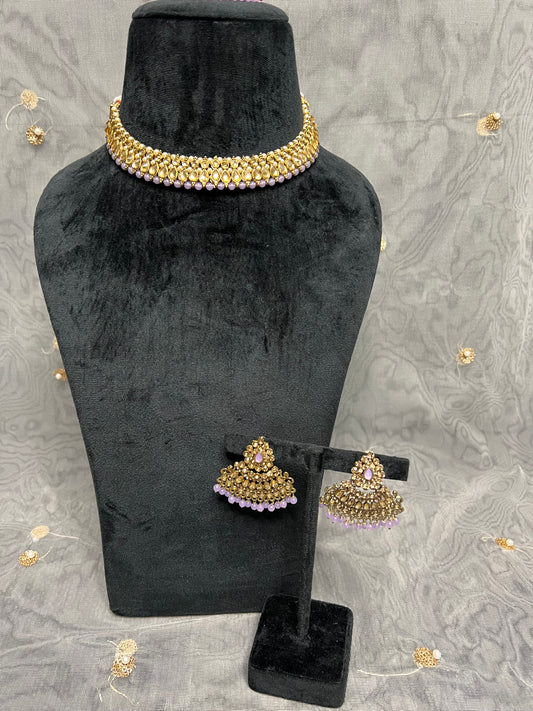 PY303 Polki Necklace Set