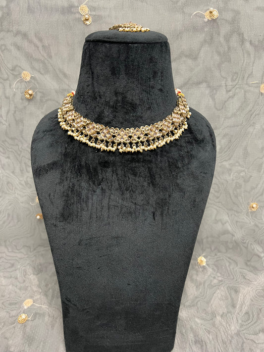 PY300 Polki Necklace Set