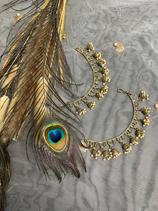 PY289 Polki Sahare - Earring Chains