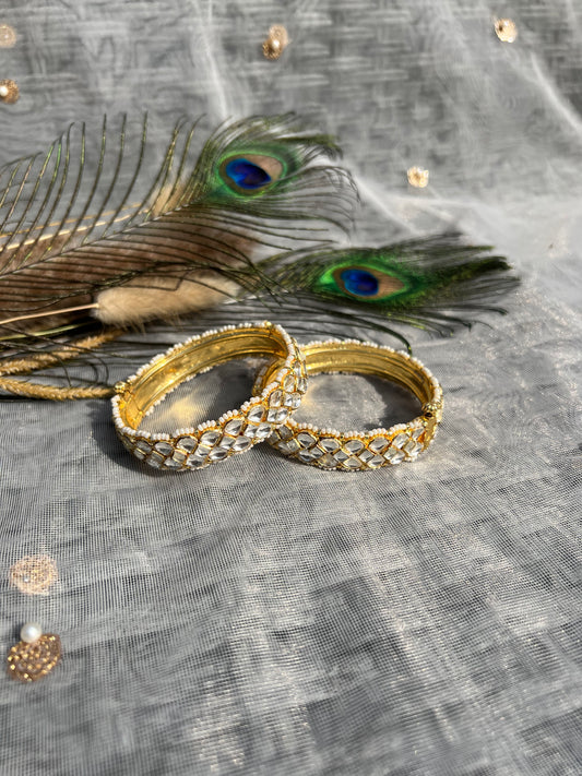 BA116 Pachi Kundan Bangles - 2.6